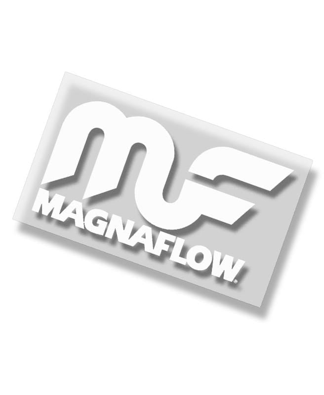 MagnaFlow White Logo Die Cut Decal