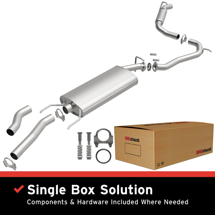 BRExhaust 2006-2012 Toyota RAV4 Direct-Fit Replacement Exhaust System